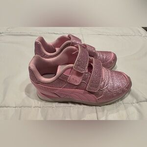 Puma pink glitter sneakers size 13